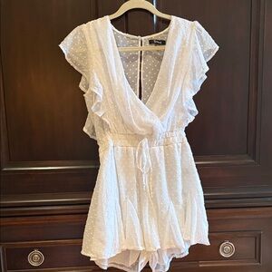 White mini romper